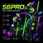 سماعة الألعاب PIVA S6PRO Type-C Gaming Earphone