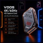 PIVA VD05 4K Capture Card للبث المباشر وتسجيل الألعاب