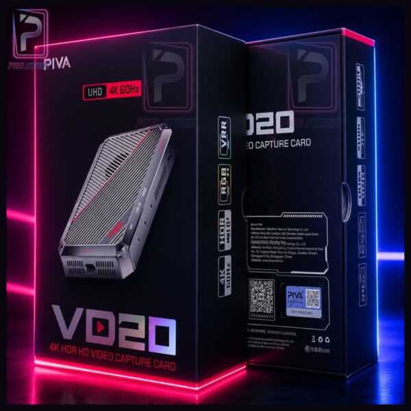 PIVA VD20 4K Capture Dock Station للبث المباشر وتسجيل الألعاب