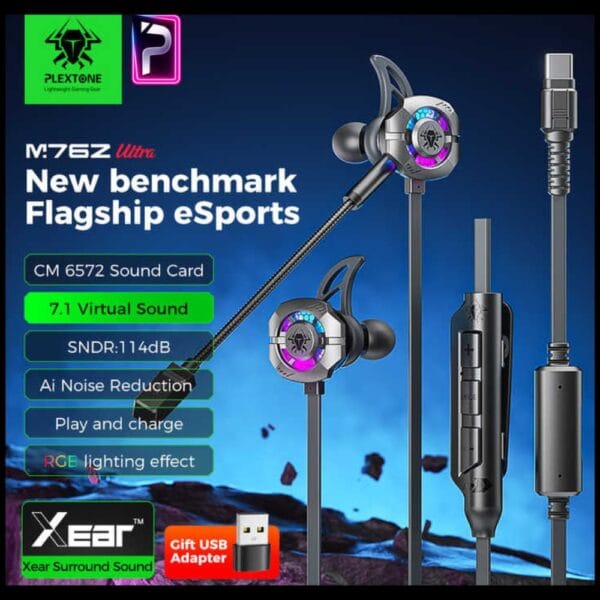 سماعة جيمنج Plextone M762 Ultra الأصلية بصوت محيطي 7.1