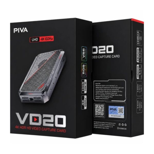 PIVA VD20 4K Capture Dock Station للبث المباشر وتسجيل الألعاب