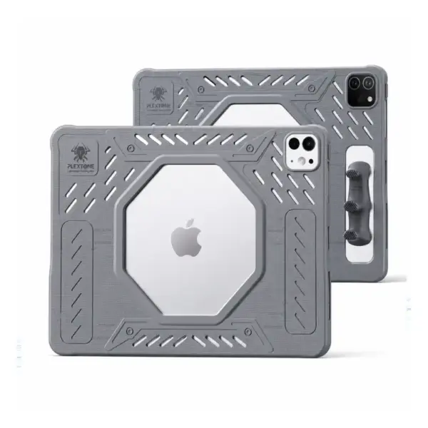 PLEXTONE GP60 Gaming Case - عرض أمامي وخلفي لحافظة iPad Pro 11 مع شعار Apple